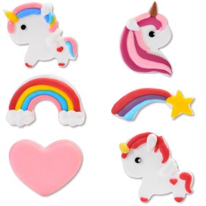 6 Dcors Licorne Rainbow - Sucre