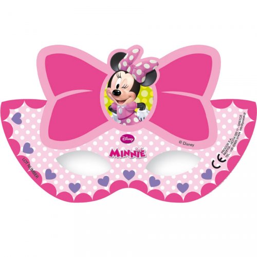 6 Masques Loup Minnie Flowers 