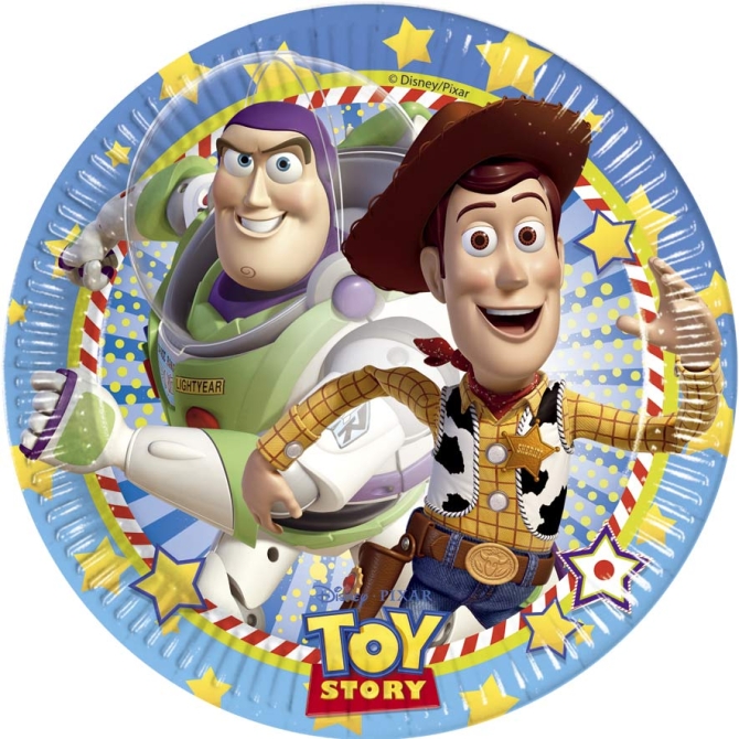 8 Assiettes Toy Story Star Power 