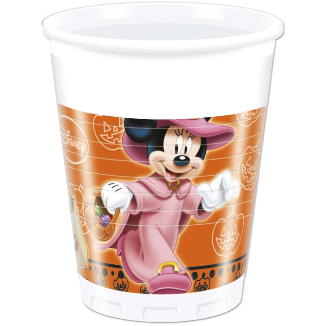 8 Gobelets Mickey et Minnie Halloween 