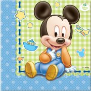 20 Serviettes Mickey Baby
