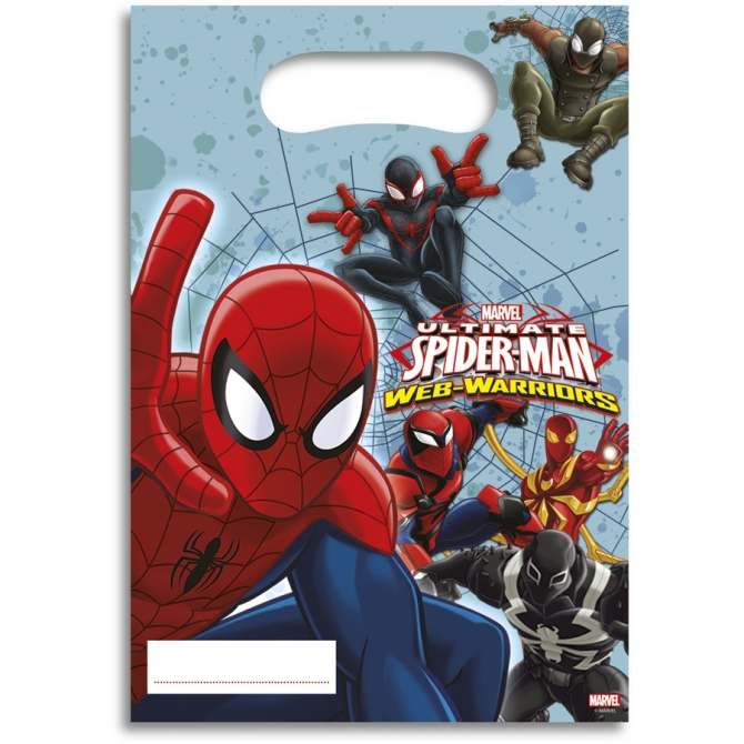 6 Pochettes  Cadeaux Spider-Man Web-Warriors 