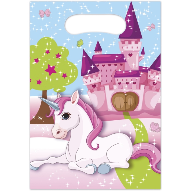 6 Pochettes  Cadeaux Licorne Enchante 