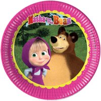 8 Assiettes Masha et Michka