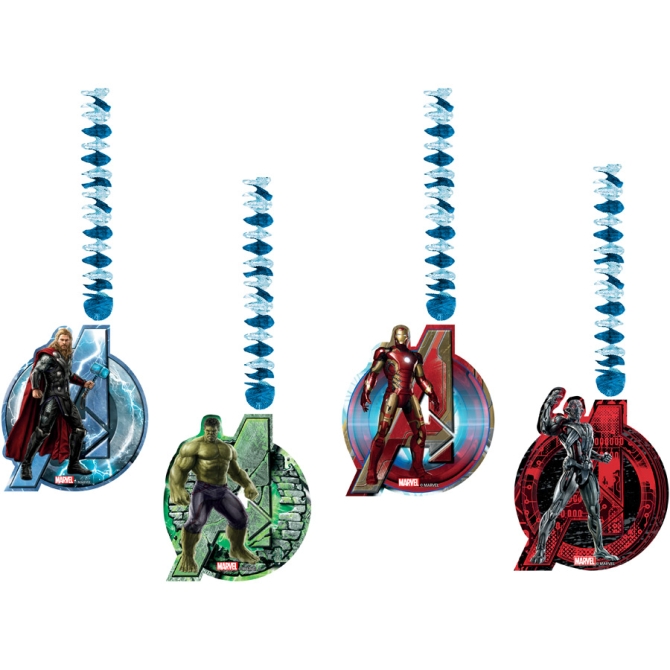 4 Dcorations  Suspendre Avengers 2 Ultron 