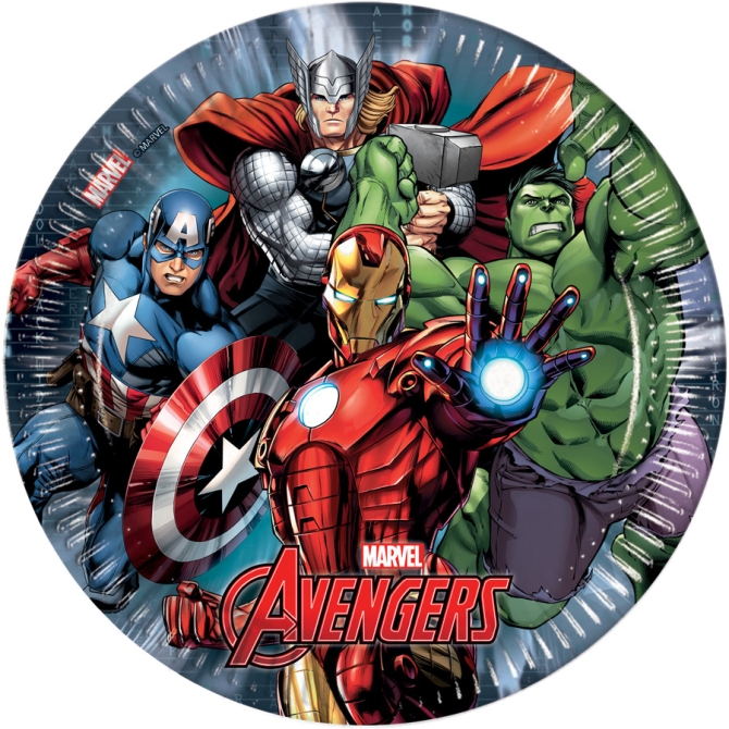 8 Assiettes Avengers Power 