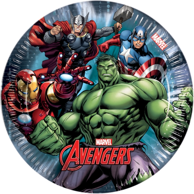 8 Petites Assiettes Avengers Power 