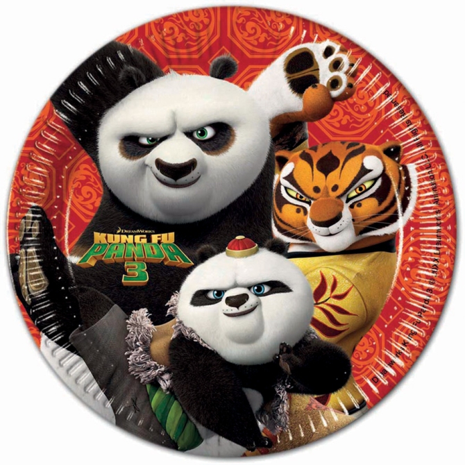 8 Assiettes Kung Fu Panda 3 