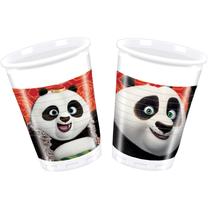 8 Gobelets Kung Fu Panda 3 