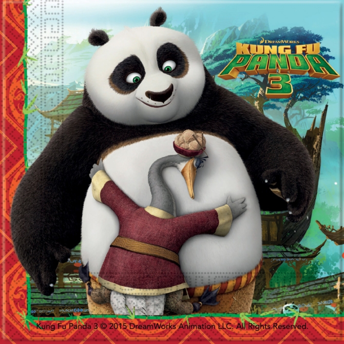 20 Serviettes Kung Fu Panda 3 