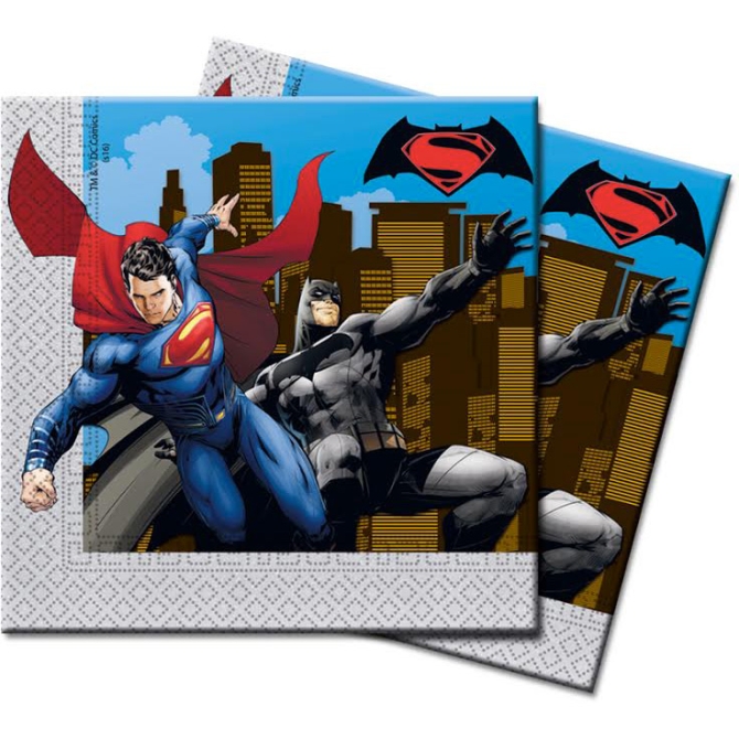 20 Serviettes Batman vs Superman 