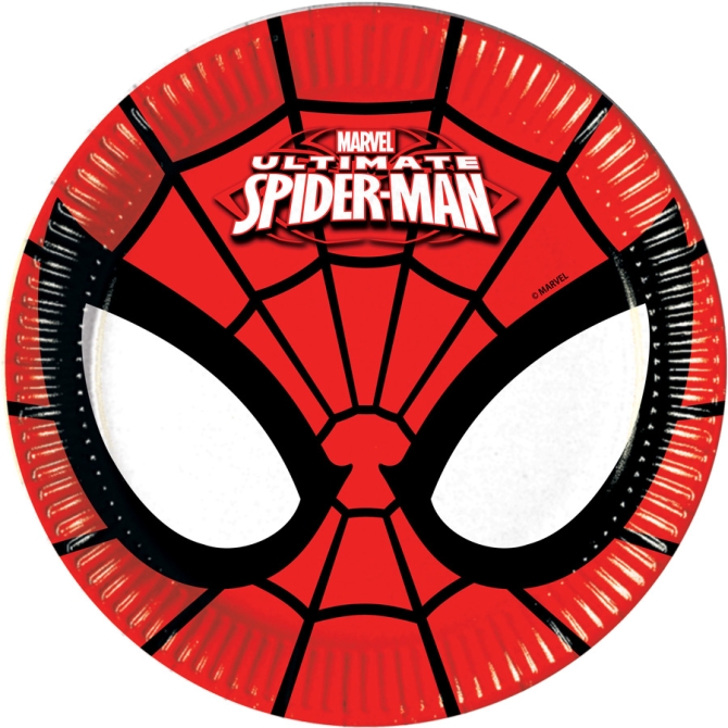8 Petites Assiettes Ultimate Spiderman Power 