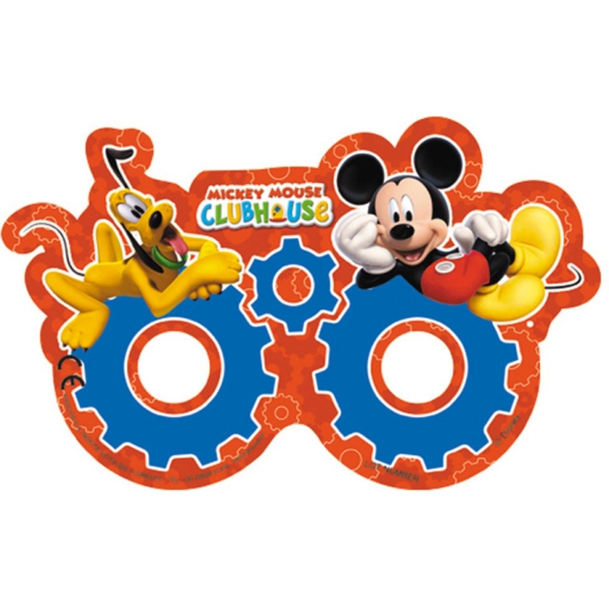 6 Masques Lunettes Mickey et Pluto 