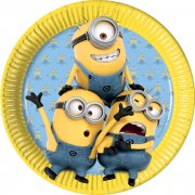 8 Assiettes Lovely Minions