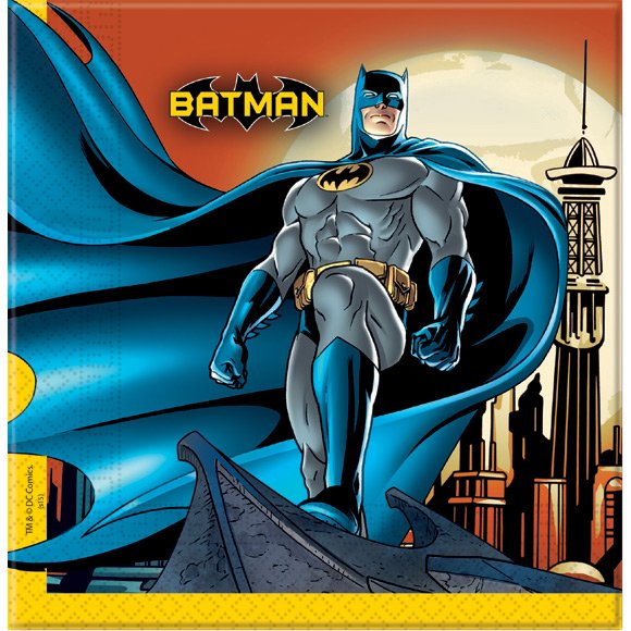 20 Serviettes Batman Dark Hero 