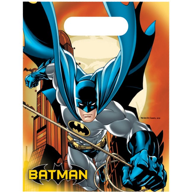 6 Pochettes Cadeaux Batman Dark Hero 