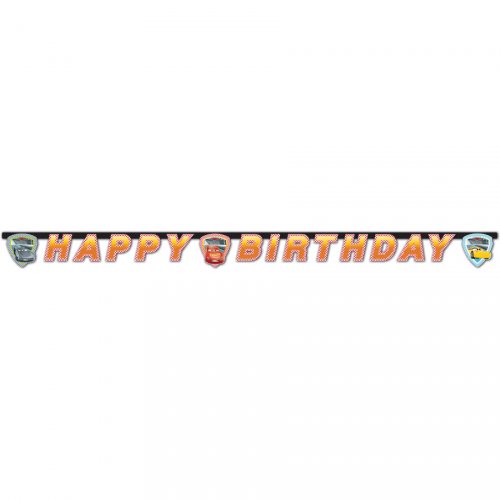 Guirlande Happy Birthday Cars 3 