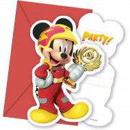 6 Invitations Mickey Racing