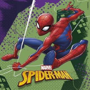 20 Serviettes Spiderman Team