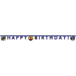 Guirlande Happy Birthday Spiderman Team (2 m)