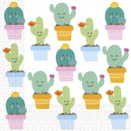 20 Serviettes Cactus Kawaïï