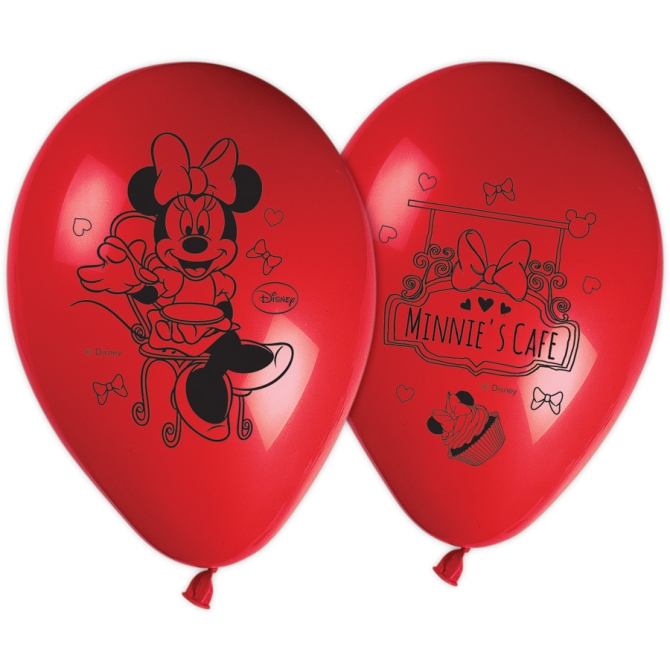 8 Ballons Minnie Caf 