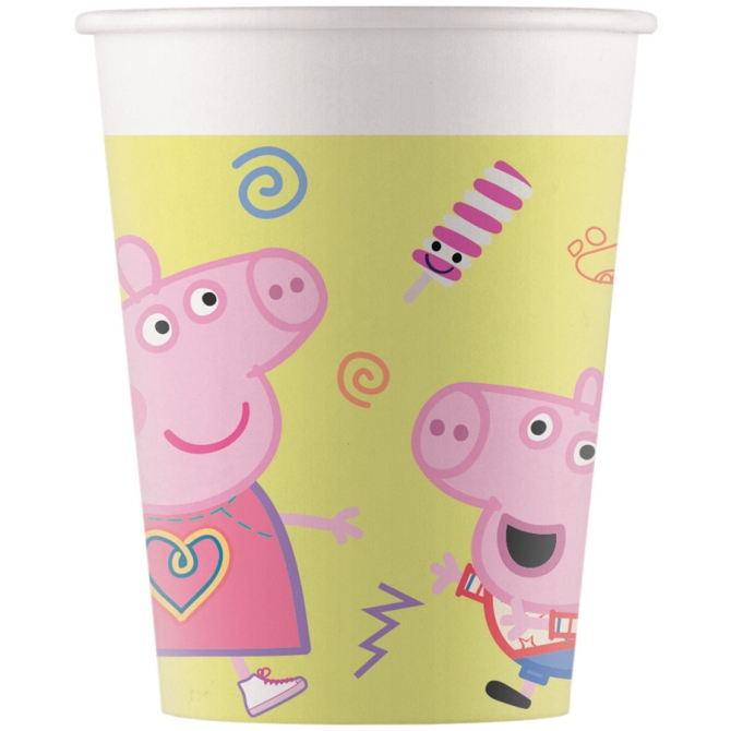 8 Gobelets Peppa Pig Fun 