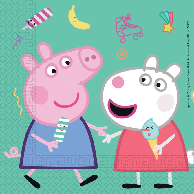 20 Serviettes Peppa Pig Fun 