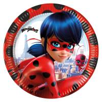 Contient : 1 x 8 Assiettes Lady Bug