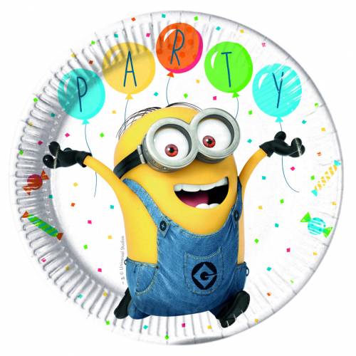 8 Assiettes Minions Party Anniversaire Enfant Annikids 8 Assiettes Minions Party Anniversaire Enfant Annikids