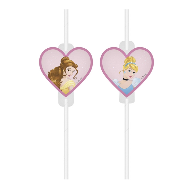 4 Pailles Princesses Disney Dreaming - Recyclable 