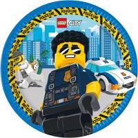 Contient : 1 x 8 Assiettes Lego City