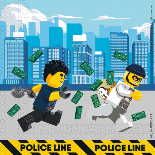 Serviettes Lego City Pour L Anniversaire De Votre Enfant Annikids