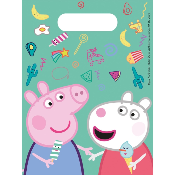 6 Pochettes Cadeaux Peppa Pig Fun 