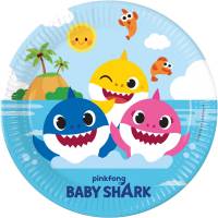8 Assiettes Baby Shark