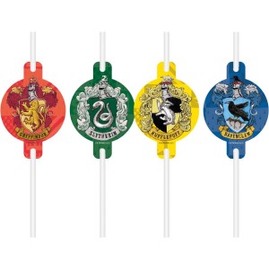 4 Pailles Harry Potter Poudlard - Recyclable