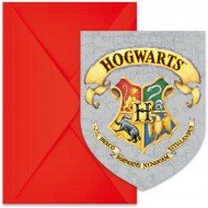 6 Invitations Harry Potter Poudlard