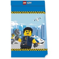 4 Pochettes Cadeaux Lego City