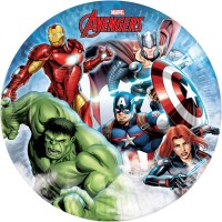 Contient : 1 x 8 Assiettes Avengers Infinity Stones
