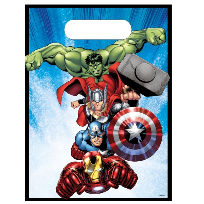 6 Pochettes Cadeaux Avengers Evergreen 