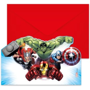 6 Invitations Avengers Infinity Stones