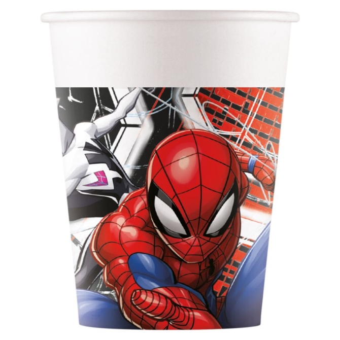 8 Gobelets Spiderman World Of Webs 