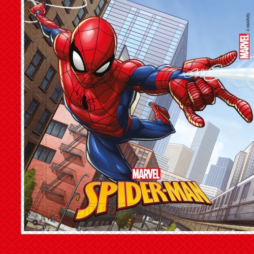 20 Serviettes Spiderman Crime Fighter 
