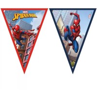 Contient : 1 x Guirlande Fanions Spiderman Crime Fighter