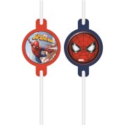 4 Pailles Spiderman Crime Fighter - Recyclable