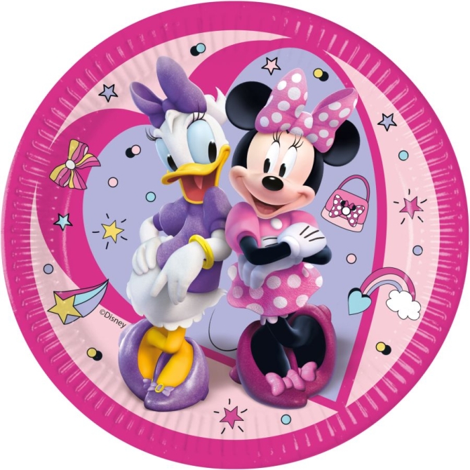 8 Assiettes Minnie Junior 