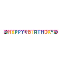 Guirlande Lettres Happy Birtdhay Minnie Rainbow
