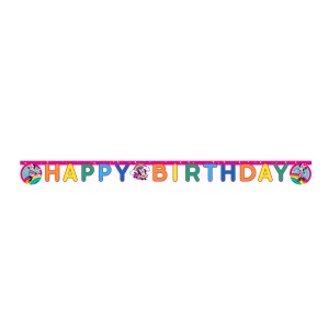 Guirlande Lettres Happy Birtdhay Minnie Rainbow