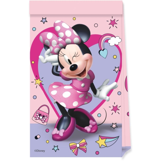 4 Pochettes Cadeaux Papier Minnie Junior 