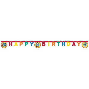 Guirlande Lettres Happy Birtdhay Mickey